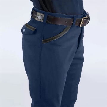 Blue Kids Equestrian Clothing Breathable Breeches