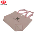 Logo Kustom Baby Gift Paper Bag Silk Ribbon