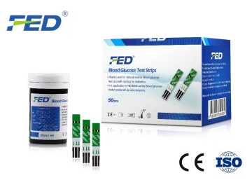 FED BGM-II Diabetes Free Glucose Meters Test Strips