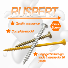 Non-Corrosive Ruspert Deck Screws: The Stable Solution for Flooring Installation