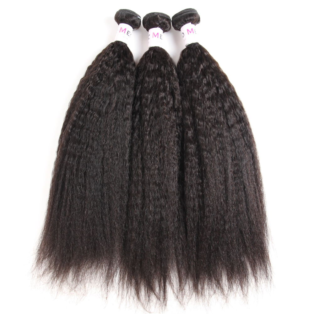 High Quality Kinky Straight Cuticle Aligned Hair Virgin Hair One Donor Yaki Hair In Stock