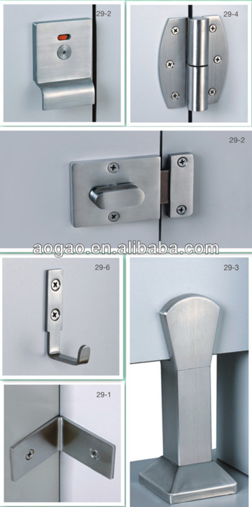 toilet partition cubicle stainless hardware fitting