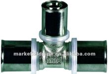 Nickl plated brass al pex press fitting