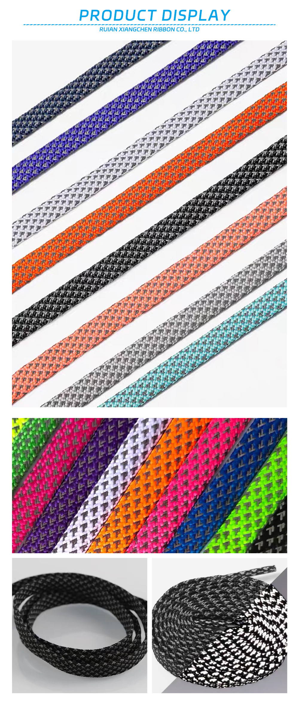 52-প্রতিফলিত ফ্ল্যাট ওয়েবিং-এক্স 52-Reflective Flat Webbing-x