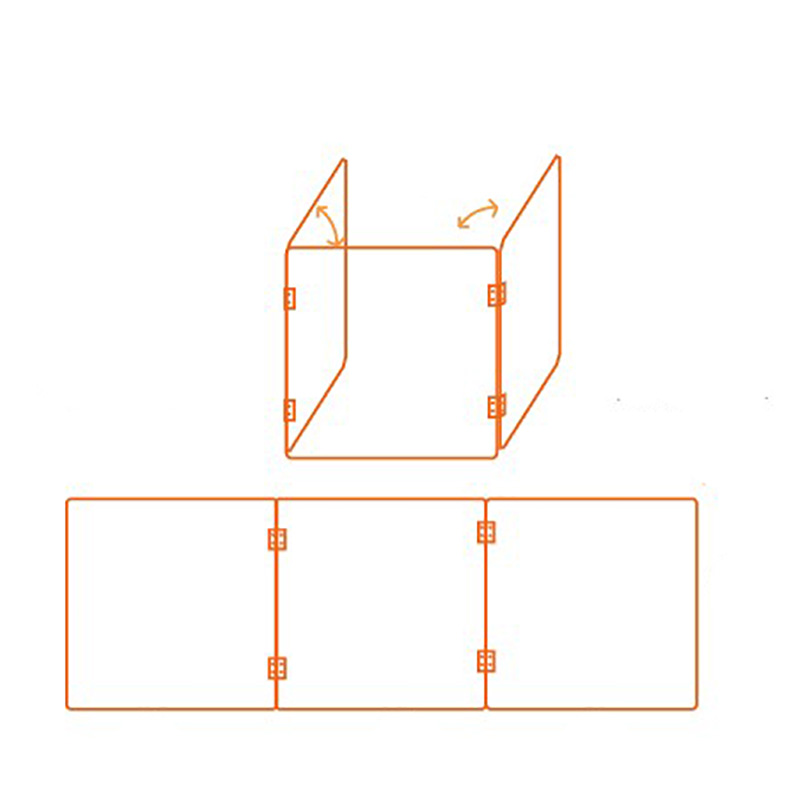 acrylic counter folding protector