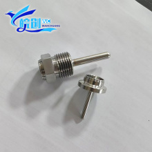 Electrically heated sensor thermal conductive metal parts