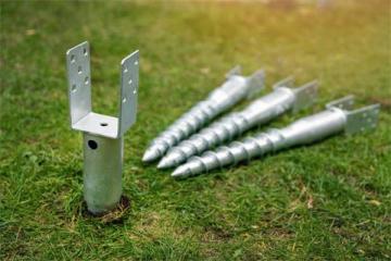Galvanized Helical Ground Screw Pile Pole Anchors