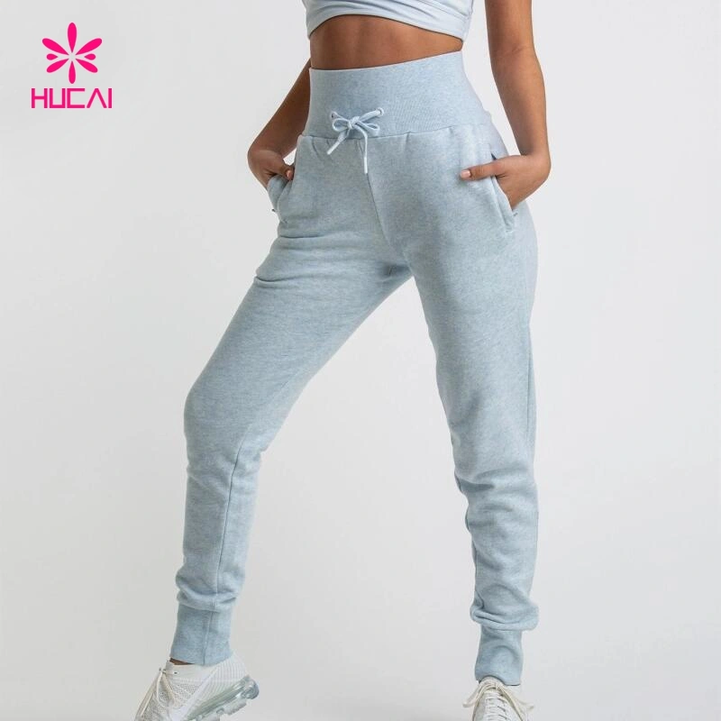 Women Custom Printing Plus Size High Waist Cotton Joggers