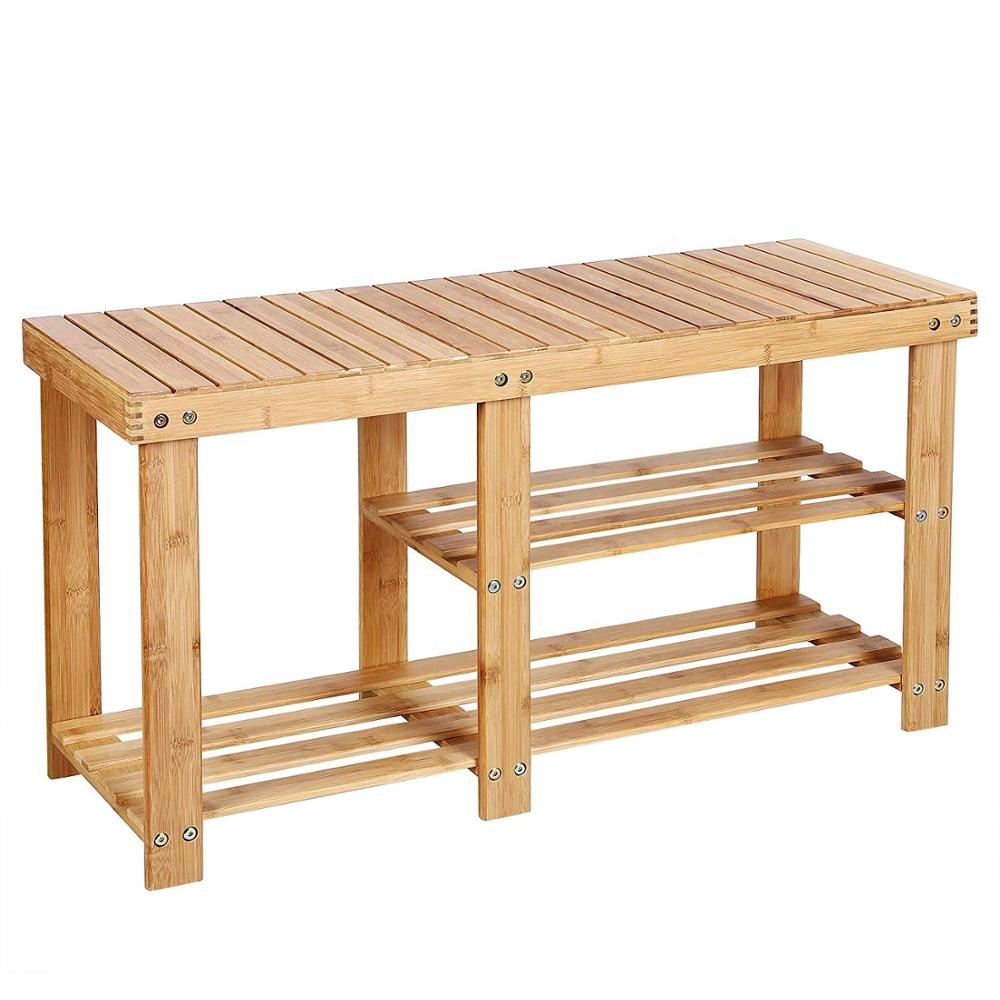 Wood Shoe Bench Rack2 Jpg