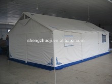 white canvas nomadic camping tents