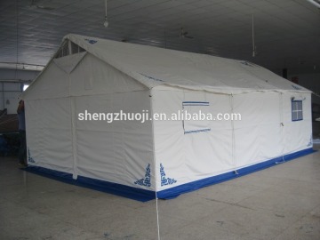 white canvas nomadic camping tents