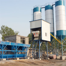 Hopper lift automatic commercial mini concrete mixing plant
