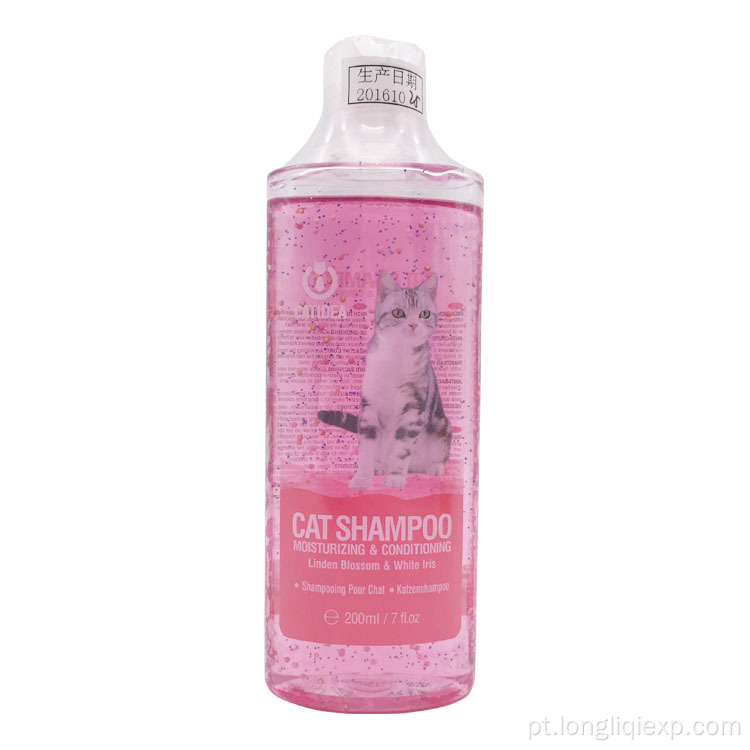 200ml de shampoo hidratante e condicionador para gatos