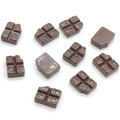 Artificial Flatback Chocolate Sweet Food Resin Cabochon Diy Charms Kids Dollhouse Toys Play Kitchen Accessories