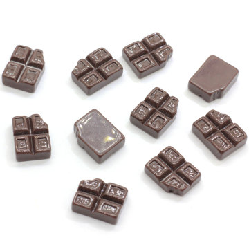 Artificial Flatback Chocolate Sweet Food Resin Cabochon Diy Charms Kids Dollhouse Toys Zagraj w akcesoria kuchenne