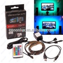 Cononlux 5V USB TV Backlight, color changing usb led lights tv back light
