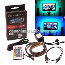 Cononlux 5V USB TV Backlight, color changing usb led lights tv back light