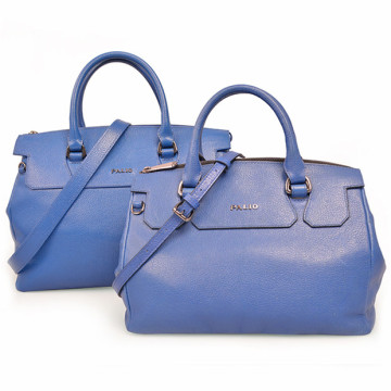 Blue Market Metallic Futter Tote aus Pebble Leather