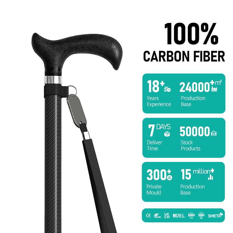 Медицинская реабилитация для взрослых, трость для улицы, складная, на четыре ноги, несущая нагрузка 200 фунтов, самостоятельная подставка, костыль из углеродного волокна на предплечье2 Medical Rehabilitation Adult OutdoorWalking Stick Foldable Four Legs 200lb Bearing Load Self Stand Forearm Carbon Fiber Crutch2