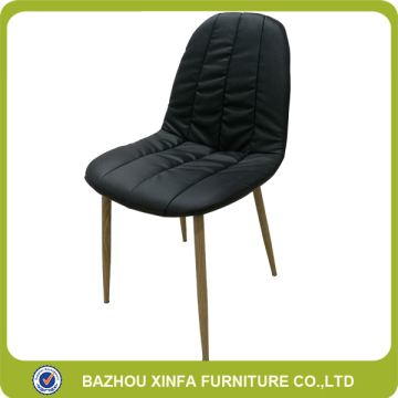 Fancy Black Pu Leather Shell Chair Dining