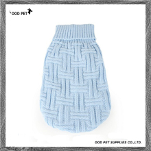 Light Blue Cables Crossed Dog Jumpers