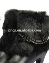 Top quality real rabbit fur boot cuffs