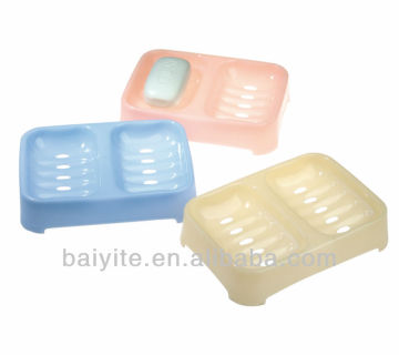 plastic double soap holder for shower