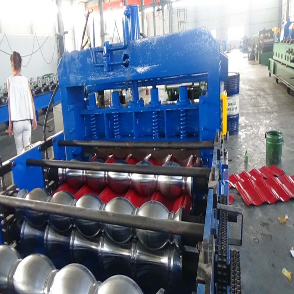 Steel metal corrugated roller machine