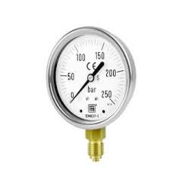 New Nuova FIMA Bourdon Tube Pressure Gauge Model MGS30 with 125mm Diameter