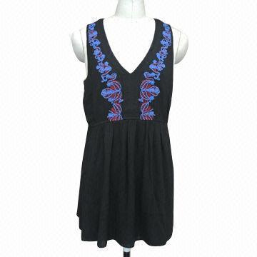 Women's Fashion Embroidered Dress, Good Texture