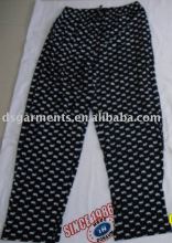 mens black dot printed loung pants