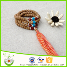 Natural rudraksha beaded tassel mala necklace factory price