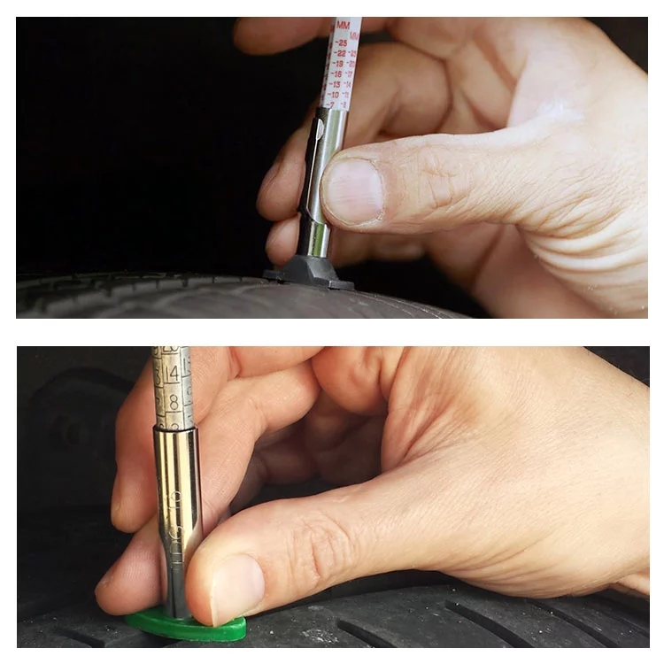 use tyre tread depth gauge