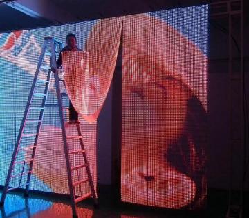 P7.62mm Video Programmable Indoor Full Color Flexible LED Sign Board