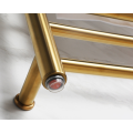 Brushed Gold Electric Heated Drying Towel Rack