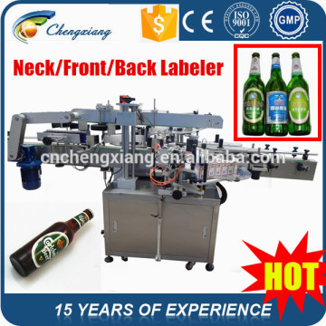 Automatic bottle labeling machine body neck