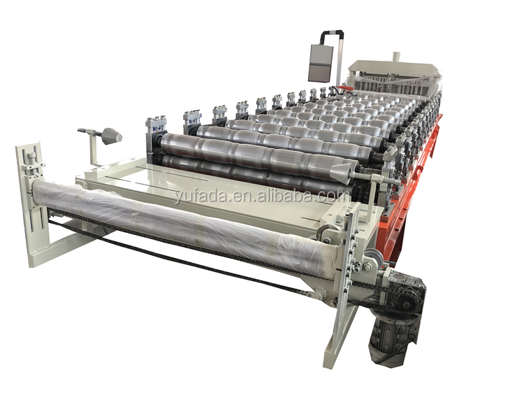 YUFA 2021 Stone coated steel tile machine glazed tile roll forming machine