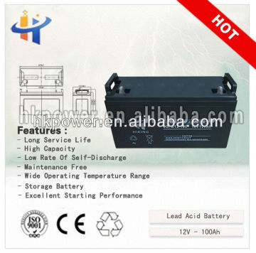 pv storage battery 100ah rechargeable battery machines