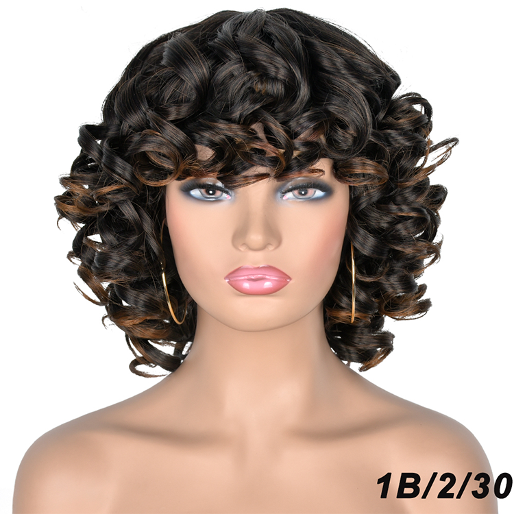 products blue pixie short headband wig synthetic blonde curly wavy hair natural kids 99j wig braided ladies wigs