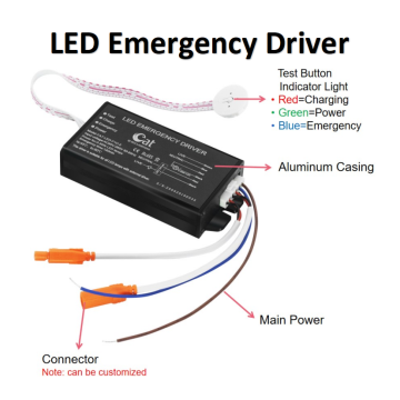 Universal extended battery pack emergency driver