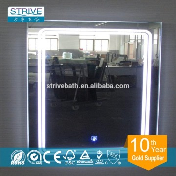 touched switch led bath mirror
