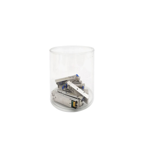 OEM rundrör transparent lock plast cylinder låda