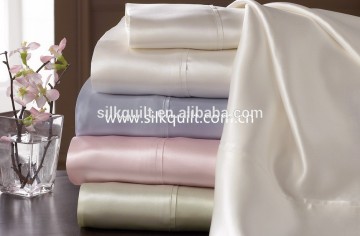 19mm Oeko--certification 100% charmeuse silk bed quilt covers