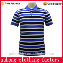slim fit most popular soft short sleeve strip polo tshirts