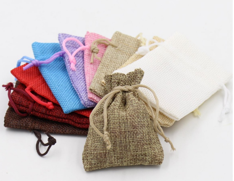 colorful jute bag