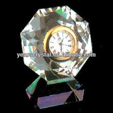 Customizable crystal clock crystal clock souvenir (G-0210)