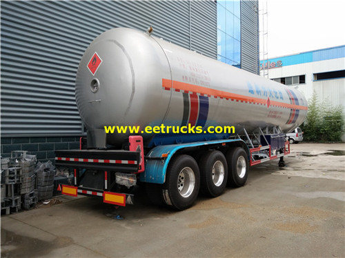 3 Axles 58000L Propane Usafirishaji wa nusu-trailers