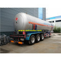 3 Axles 58000L Propane Usafirishaji wa nusu-trailers