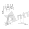 2.54mm Pitch 90 ° Gofret Konnektör Serisi AW2547R-NP