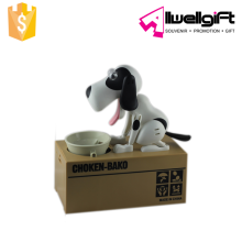 Money stealing bank dog coins saving box